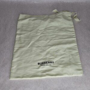 12x15 inch Burberry Dustbag Dust Bag Very Very Light Mint Green/White